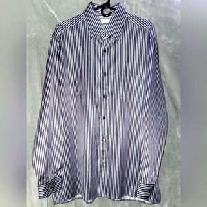 🍇🍇🍇NWOT Ermenegildo Zegna Striped Shirt; Size: XXL🍇🍇🍇